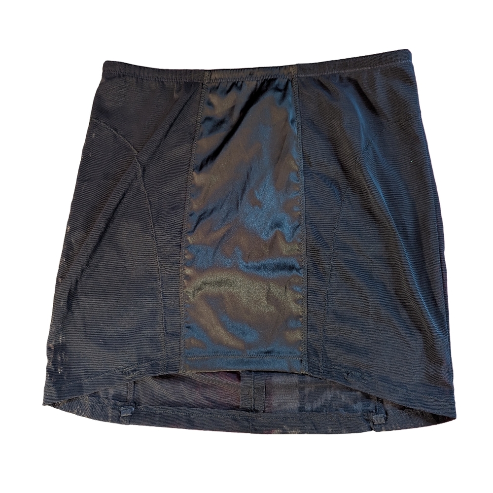 La SENZA Transparent Black Mini Skirt Size Small